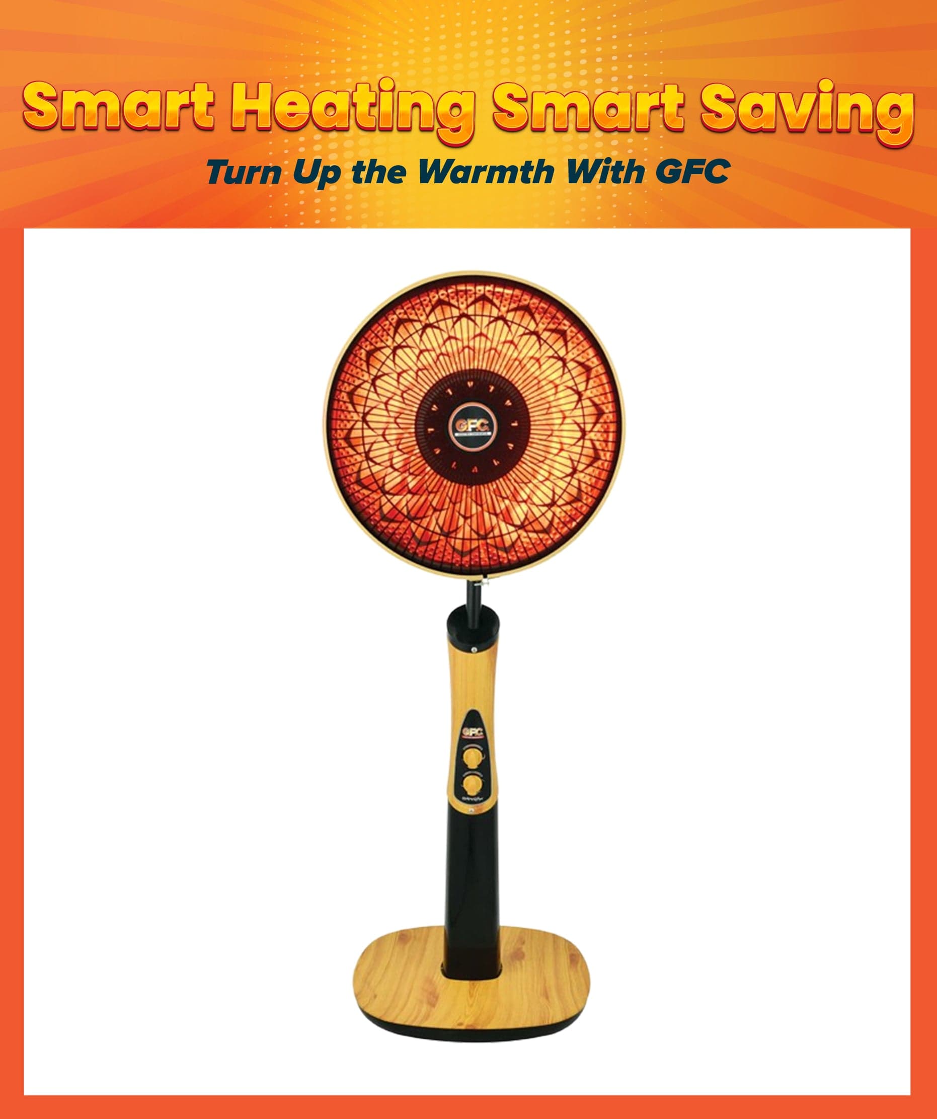 GFC GF - 102 Parabolic Stand Heater
