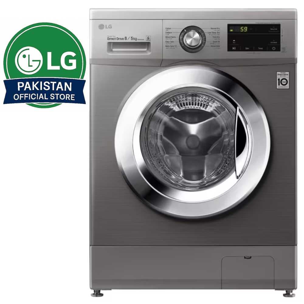LG 8/5 KG Front Load Washer and Dryer F2V5PGP2T
