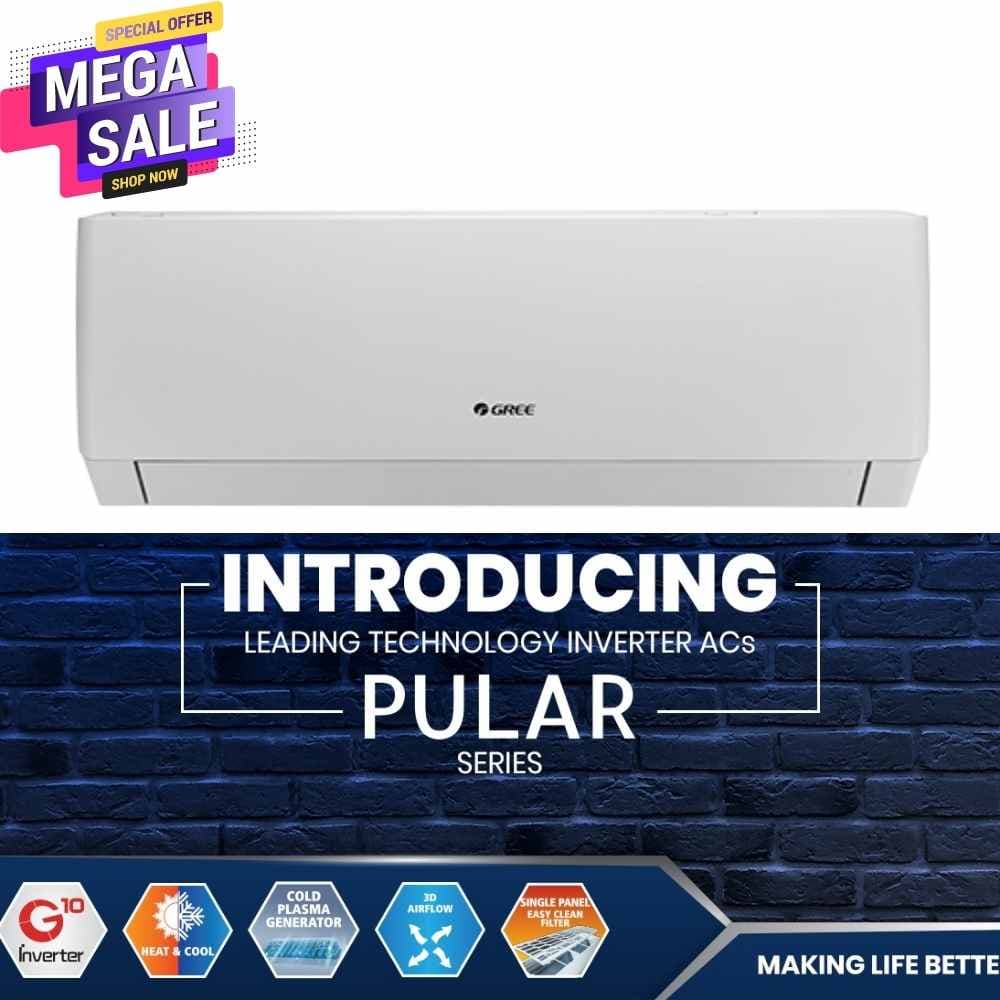 Gree Pular 1 Ton Inverter AC 12PITH2W