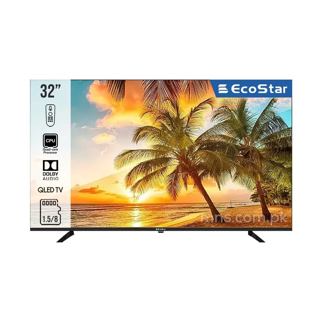 Ecostar CX-32Q873 32-inch QLED Full HD Smart LED TV, 1.5/8 GB