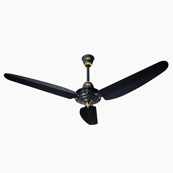 GFC Sapphire 56-inch AC/DC Fan 60 Watts, With Remote, (Black)