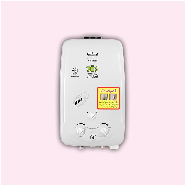 Super Asia Instant Gas Geyser GH-106DI LPG