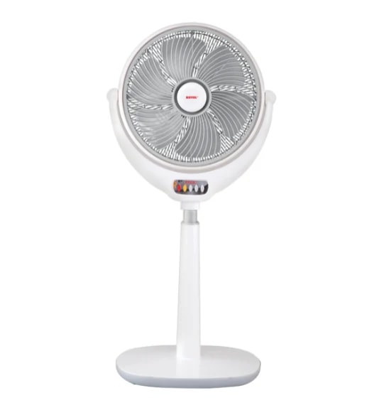 Royal TCP Louver Pedestal Fan 14″ (100 % Copper) With Remote, Silver