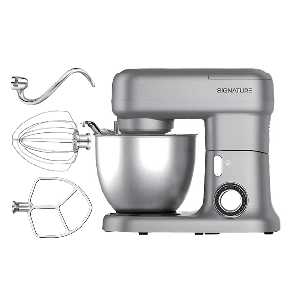 Signature Chef-5 (3-in-1) Professional Stand Mixer, 1800w, 5.5-Ltr bowl capacity, Dough Making, Kneading, Beating