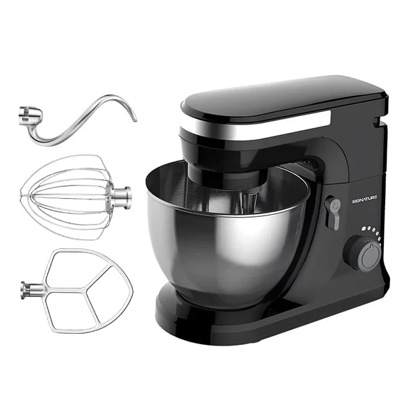 Signature Chef-2 (3-in-1) Professional Stand Mixer, 1200w, 4.5-Ltr bowl capacity, Dough Making, Kneading, Beating