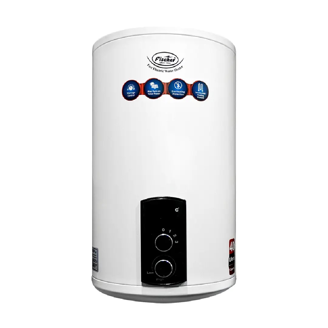 Fischer R-30 Eco Watt Electric Geyser (30Ltr) Water Heater, Wattage Control 800-1200-2000 watts
