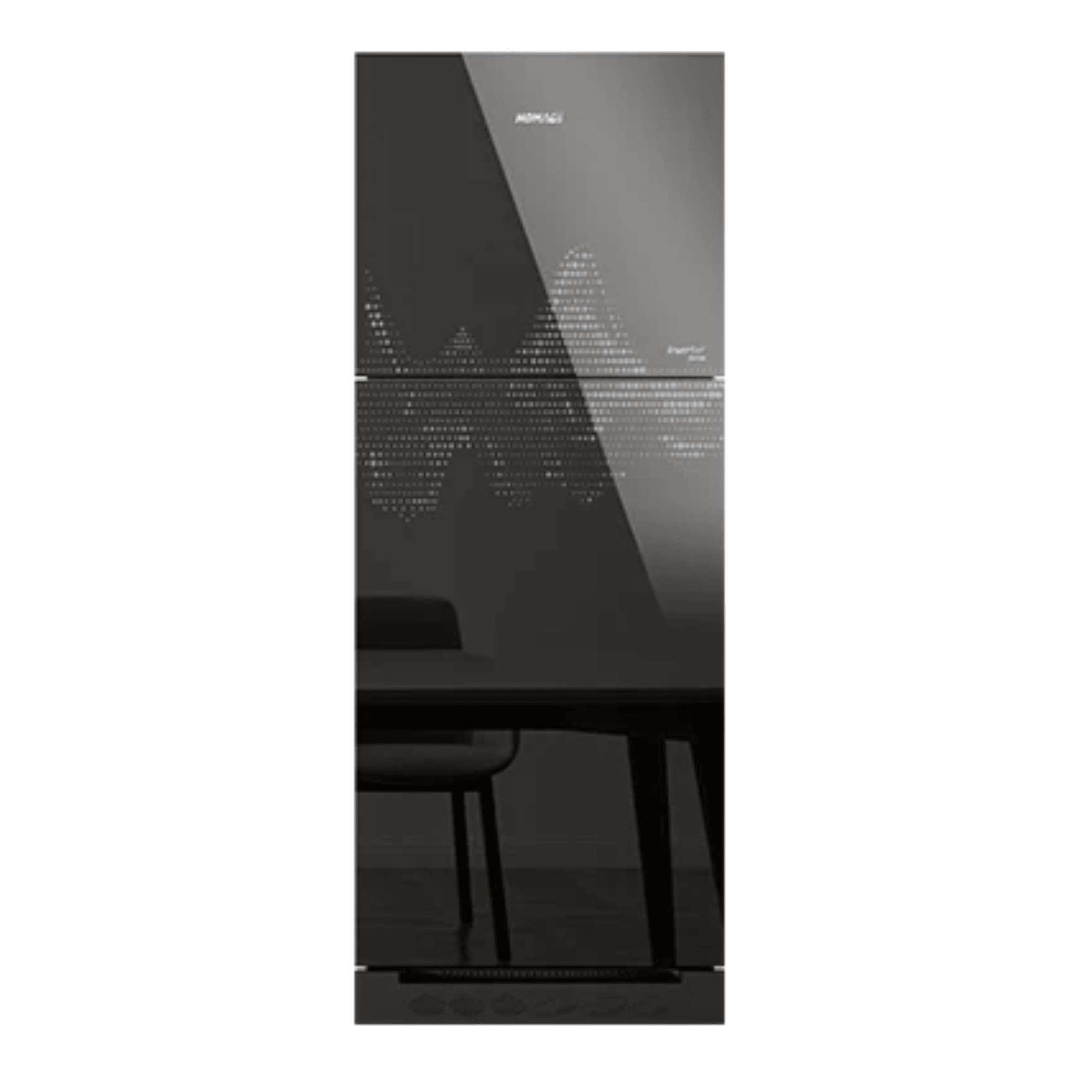 HOMAGE HRI-47552 GD CRYSTAL INVERTER (MR) 15 Cft. Inverter-Glass Door Refrigerator Mirror Glass